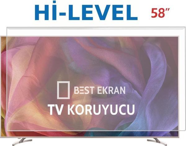 Hi level 58UHL660 Tv Ekran Koruyucu - Hi level 58" inç 147 EKRAN Kırılmaz Tv KORUYUCU - Image 1