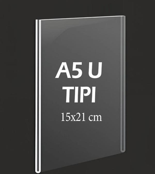 A5 U-Tipi Şeffaf Föylük Menü Broşür Etiketlik Fotoğraflık Albüm Fiyatlık - Image 1