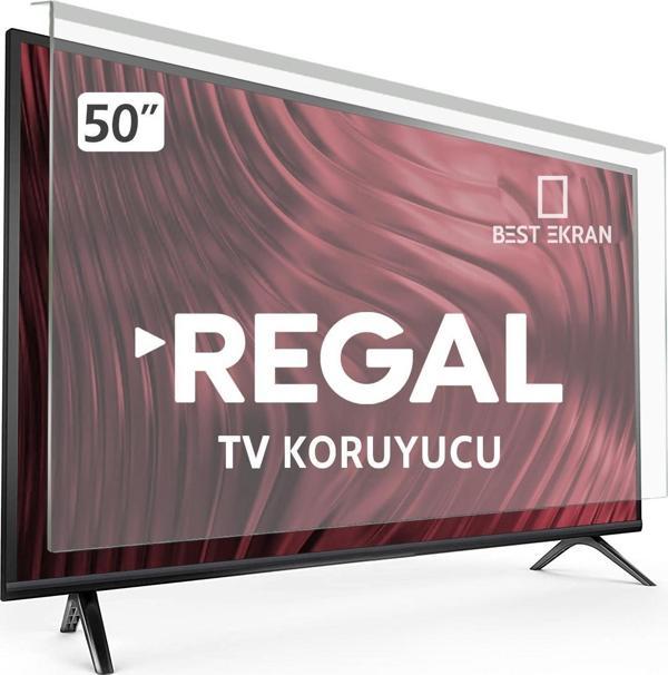 REGAL 50R7540UA TV EKRAN KORUYUCU - Regal 50" inç Tv Ekran Koruyucu Şeffaf Paneli - Image 1