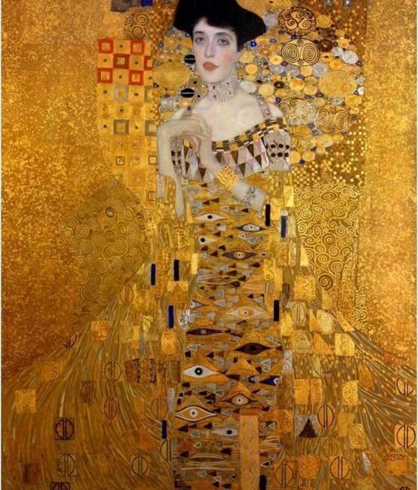 Canvas Adele Bloch Bauer Sayılarla Boyama Seti  Kasnaklı 60 x 75 cm - Image 1