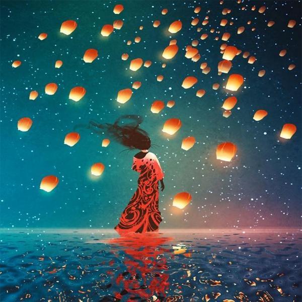 Canvas Dilek Balonu Sayılarla Boyama Seti  Kasnaklı 90 x 110 cm - Image 1