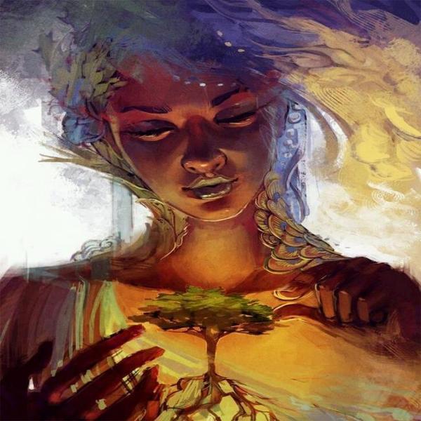 Canvas Doğa Ana Sayılarla Boyama Seti  Kasnaklı 40 x 50 cm - Image 1