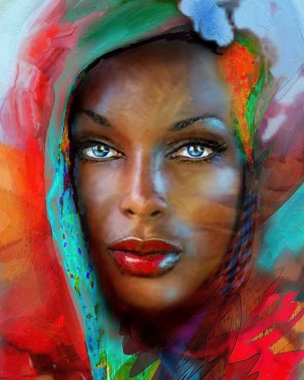 Canvas Esrarengiz Bir Bakış Sayılarla Boyama Seti  Kasnaklı 70 x 90 cm - Image 1
