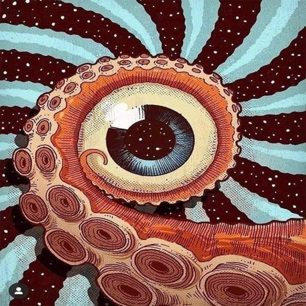Canvas Göz Sayılarla Boyama Seti  Kasnaklı 40 x 50 cm - Image 1