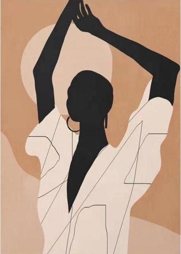 Canvas Kadının Esareti Sayılarla Boyama Seti  Kasnaklı 50 x 65 cm - Image 1