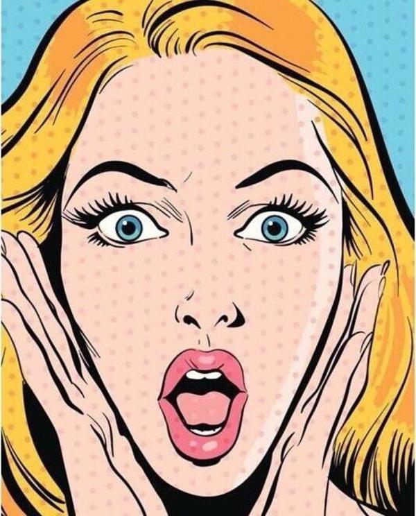 Canvas Pop Art Şok Sayılarla Boyama Seti  Kasnaklı 40 x 50 cm - Image 1