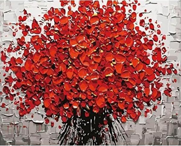 Canvas İlham Gelince Sayılarla Boyama Seti  Kasnaklı 70 x 90 cm - Image 1