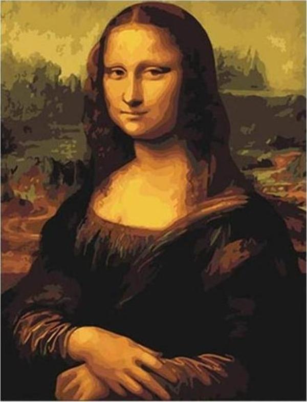 Canvas Monalisa Sayılarla Boyama Seti  Kasnaklı 90 x 110 cm - Image 1