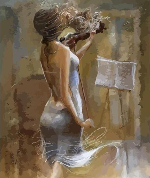 Canvas Notanın Esintisi Sayılarla Boyama Seti  Kasnaklı 70 x 90 cm - Image 1