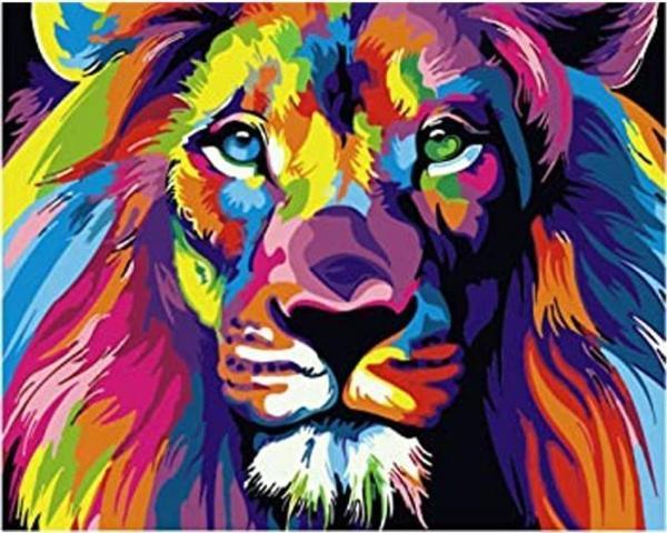 Canvas Renklerin Kralı Sayılarla Boyama Seti  Kasnaklı 90 x 110 cm - Image 1