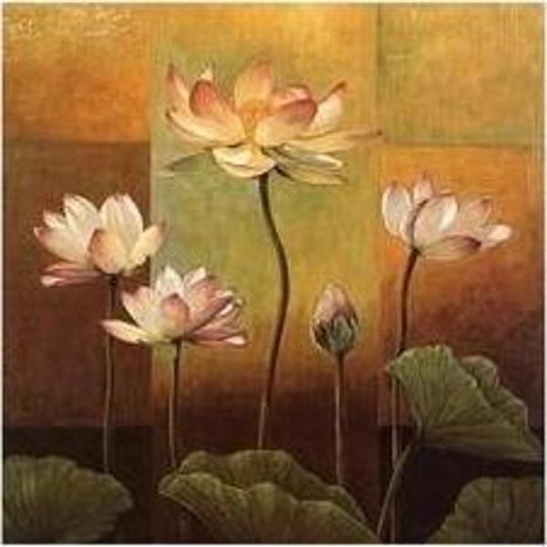 Canvas Narin Çiçekler Sayılarla Boyama Seti  Kasnaklı 60 x 75 cm - Image 1