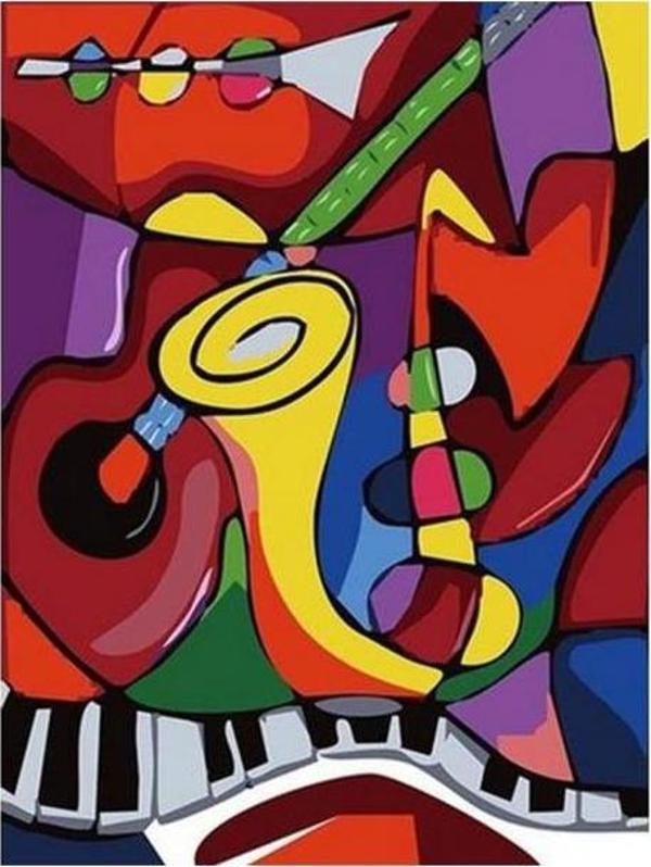 Canvas Picasso  Sayılarla Boyama Seti  Kasnaklı 90 x 110 cm - Image 1