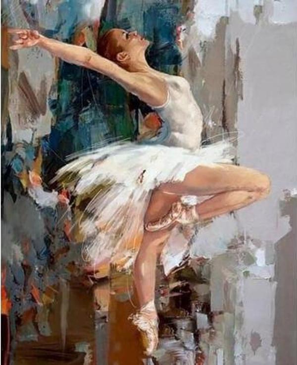 Canvas Balenin Gizemli Duruşu Sayılarla Boyama Seti  Kasnaklı 70 x 90 cm - Image 1