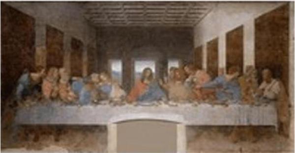 Canvas Son Akşam Yemeği Sayılarla Boyama Seti  Kasnaklı 50 x 65 cm - Image 1