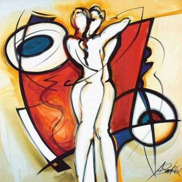 Canvas Sevgililerin Günlüğü Sayılarla Boyama Seti  Kasnaklı 90 x 110 cm - Image 1