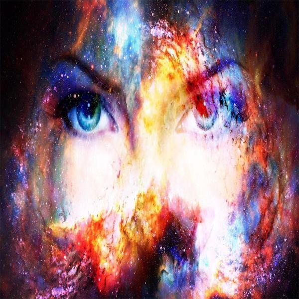 Canvas Evrenin Gözleri Sayılarla Boyama Seti   Kasnaklı 40 x 50 cm - Image 1