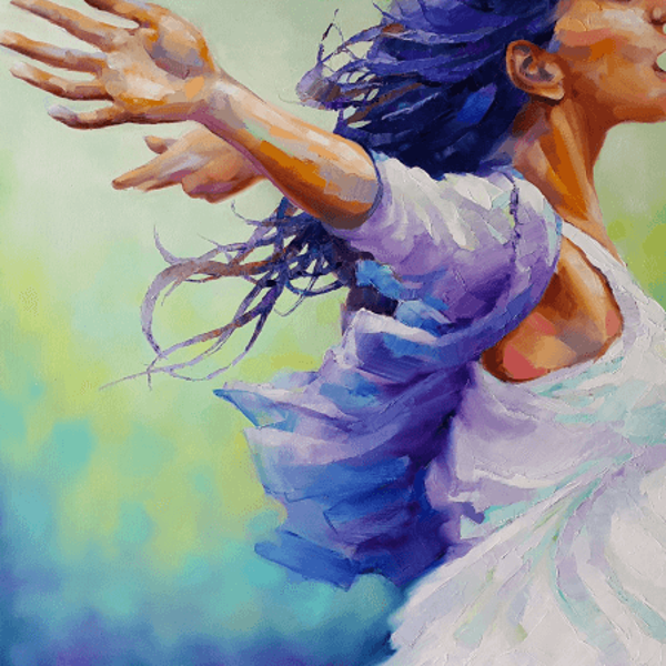 Canvas Özgürlük Sayılarla Boyama Seti  Kasnaklı 60 x 75 cm - Image 1