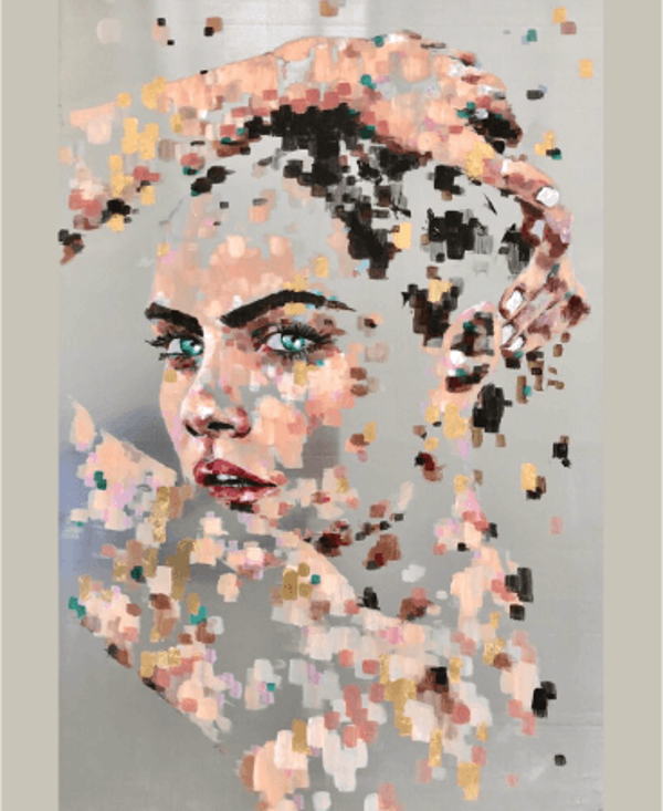 Canvas Sihirli Dokunuşlar Sayılarla Boyama Seti  Kasnaklı 90 x 110 cm - Image 1