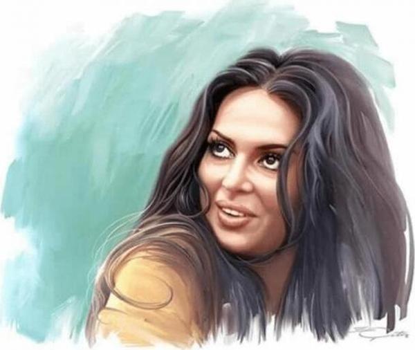 Canvas Türkan Şoray Siyah Beyaz Sayılarla Boyama Seti  Kasnaklı 60 x 75 cm - Image 1