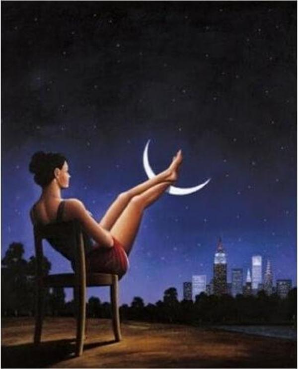 Canvas Hilal Keyfi Sayılarla Boyama Seti  Kasnaklı 70 x 90 cm - Image 1