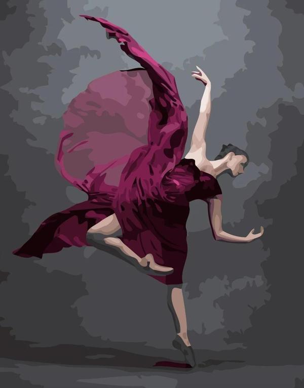 Canvas Bale Stili Sayılarla Boyama Seti Kasnaklı 40 x 50 cm - Image 1