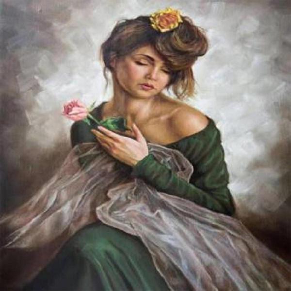 Canvas Zerafet Sayılarla Boyama Seti   Kasnaklı 40 x 50 cm - Image 1