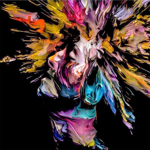 Canvas Renkler Karışınca Sayılarla Boyama Seti   Kasnaklı 70 x 90 cm - Image 1