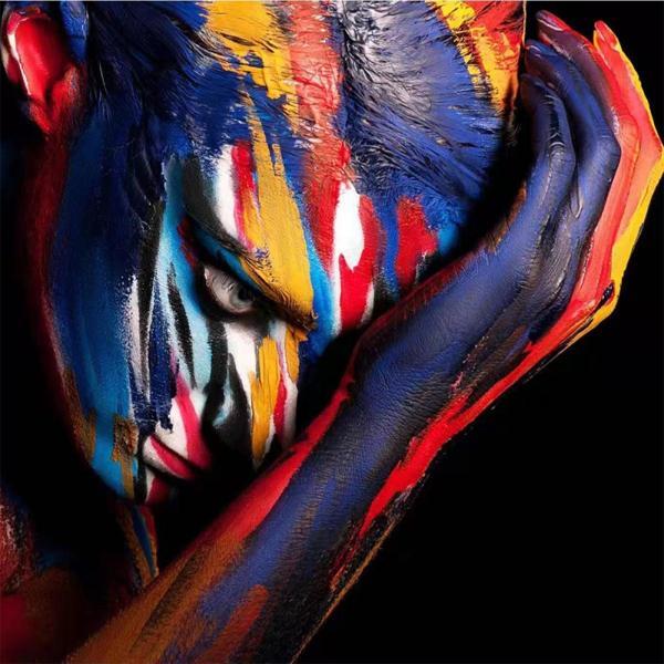 Canvas Renkli Güzel Sayılarla Boyama Seti   Kasnaklı 40 x 50 cm - Image 1
