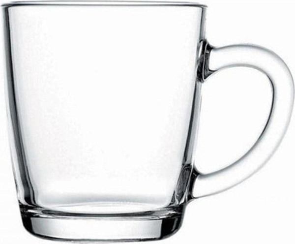 Paşabahçe basic 6 lı cam kulplu kupa bardak - kupa bardağı 340cc. 55531 - Image 1