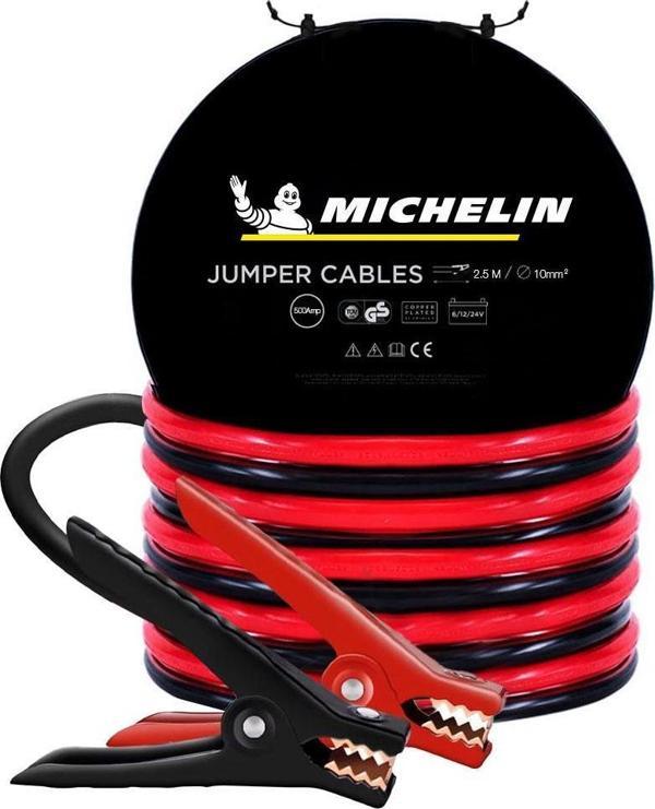 Michelin ML4002 6V/12V/24V 500Amper 2,5Metre 10mm² Akü Takviye Kablosu - Image 1