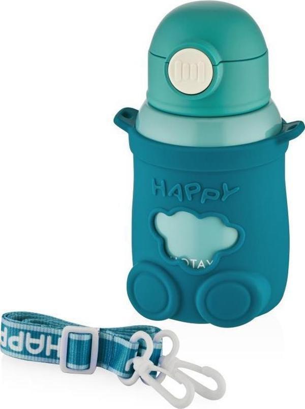Shotay Happy Everyday Çelik Termos Matara Çocuk 480Ml Yeşil - Image 1