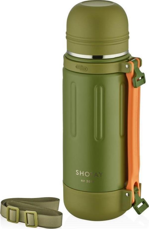 Shotay Çelik Termos Take Trip 1200Ml Yeşil - Image 1