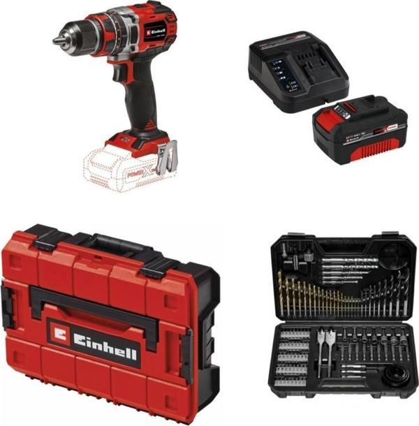 Einhell Tp-Cd 18/50 Li-I Bl Solo Akülü Vidalama + 1 x 4 Ah Akü ve 103 Parça Uç Seti (Çanta Dahil) - Image 1