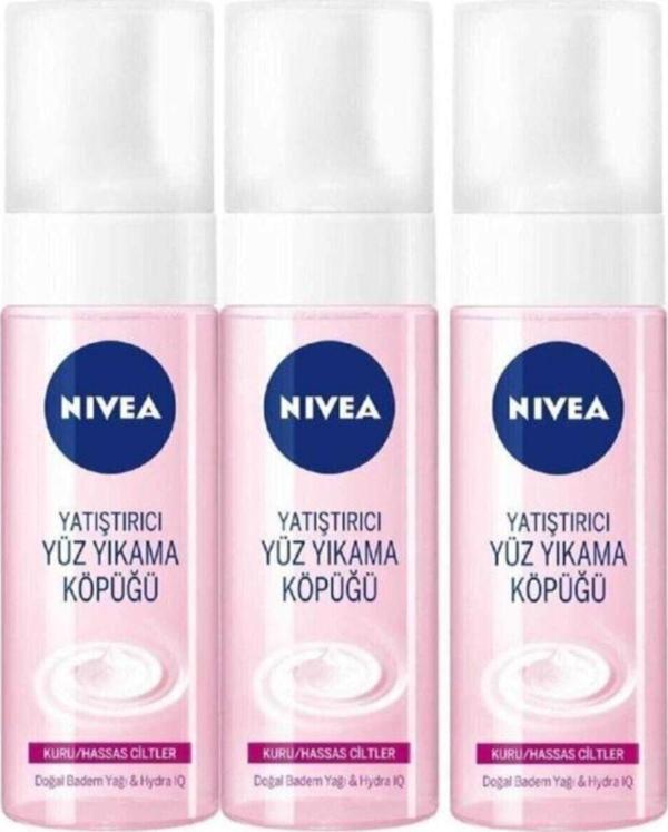 Kuru Hassas Ciltler İçin Yatıştırıcı Yüz Yıkama Köpüğü 150 ml 3 Adet - Image 1