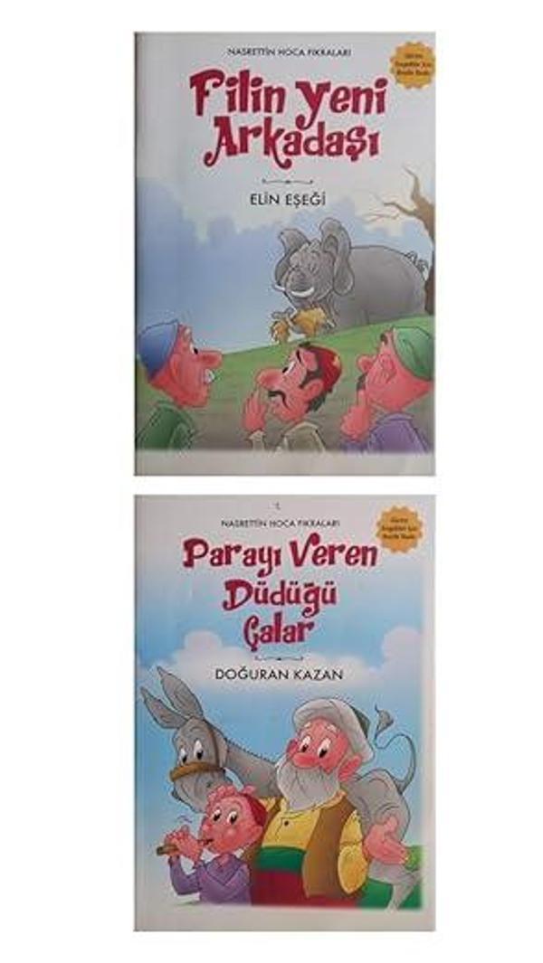 Damla Yayınevi Nasrettin Hoca Fıkraları(Filin Yeni Arkadaşı-Parayı Veren Düdüğü Çalar)-Braille Alfabesi İle Yazılmıştır-2 Kitap - Damla Yayınevi - Image 1