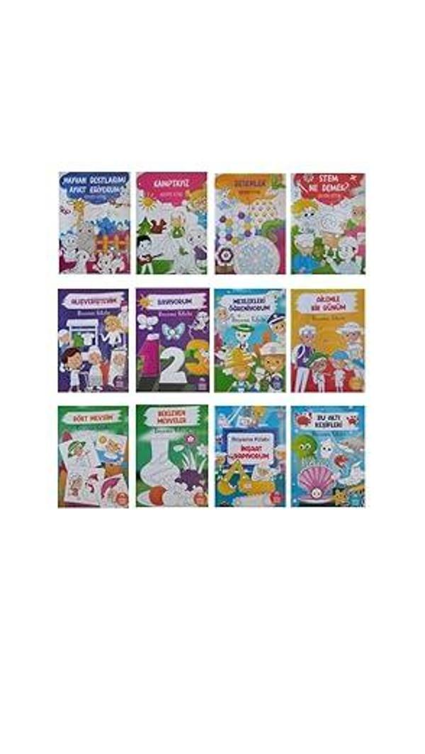 Düşyeri Yayınları Boyama Kitapları Seti-12 Kitap - Düşyeri Yayınları - Image 1