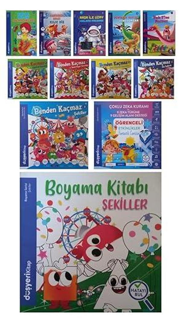 Düşyeri Yayınları Öğrenceli Etkinlikler-Benden Kaçmaz Aktivite Etkinlik Hikaye Ve Boyama Kitapları 12 Kitap - Düşyeri Yayınları - Image 1