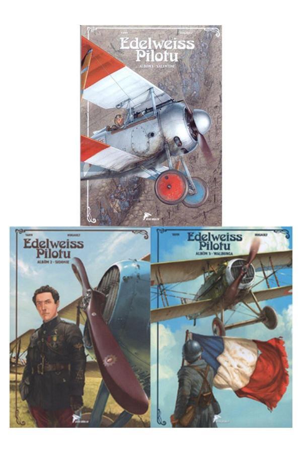 Çizgi Düşler Yayınevi Edelweiss Pilotu 3 Albüm Set ( 1 - Valentine 2 - Sidonie 3 - Walburga ) - Çizgi Düşler - Image 1
