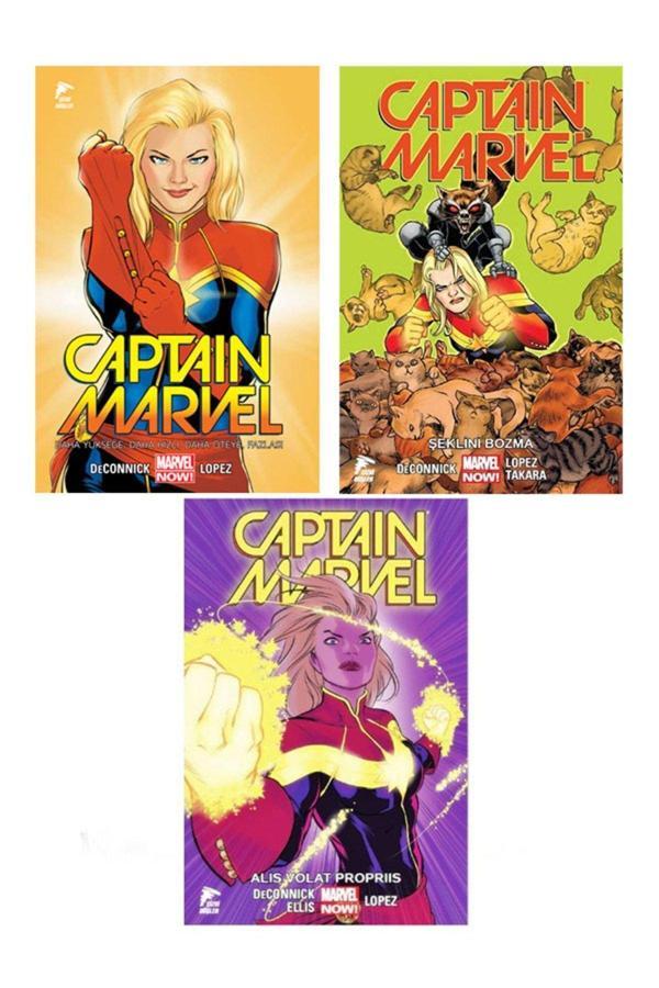 Çizgi Düşler Yayınevi Captain Marvel Çizgi Roman Set ( 1-2-3 ) - Çizgi Düşler - Image 1
