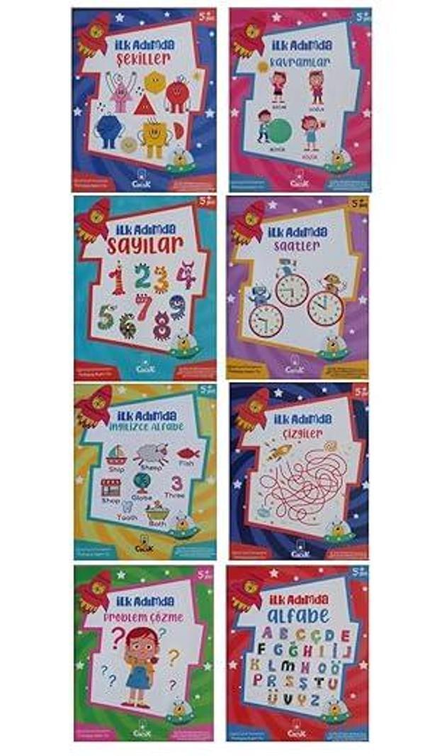 Floki Çocuk 5+ Yaş Çocuklar İçin İlk Adımda Aktivite Ve Etkinlik Kitapları 8 Kitap - Floki Çocuk - Image 1