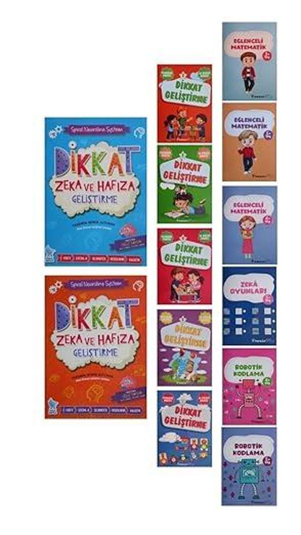 İnkılap Kitabevi 3-6 Yaş Çocuklar İçin Kodlama,Hafıza Teknikleri,Matematik Ve Dikkat Geliştirme Kitapları 13 Kitap - İnkılap Kitabevi Yayınevi - Image 1