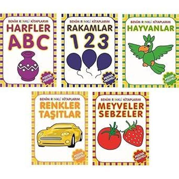 Parıltı Yayınları Benim Renkli Kitaplarım 5 Kitap Set - Parıltı Yayınları - Image 1