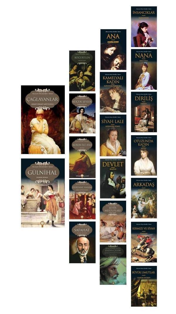 Akvaryum Yayınları Türk Ve Dünya Klasikleri Serisi 20 Kitap - Akvaryum Yayınları - Image 1