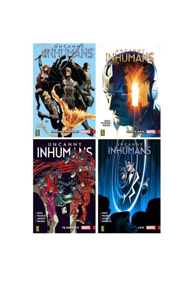Gerekli Şeyler Yayıncılık Marvel Uncanny Inhumans 1-2-3-4. Ciltler Çizgi Roman Seti - Gerekli Şeyler - Image 1