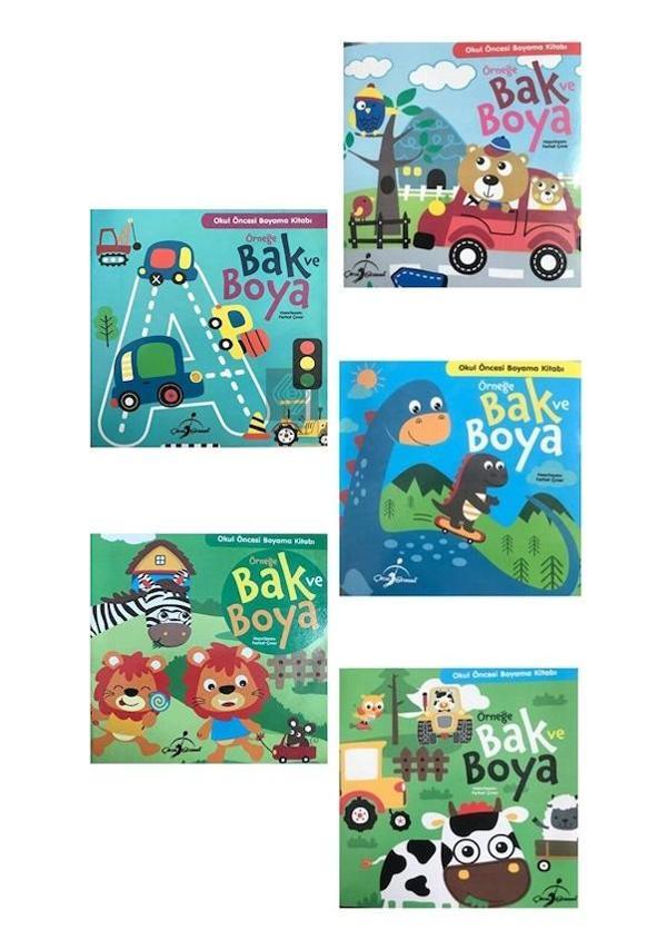 Çocuk Gezegeni Örneğe Bak Ve Boya-5 Kitap Set - Çocuk Gezegeni - Image 1