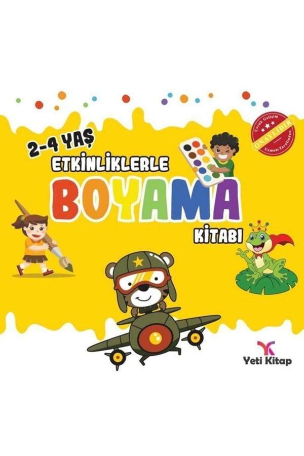 Etkinliklerle Boyama Kitabı 2 - (2-4 Yaş) Yeti Kitap (Korunaklı Poşetle) - Yeti Kitap - Image 1