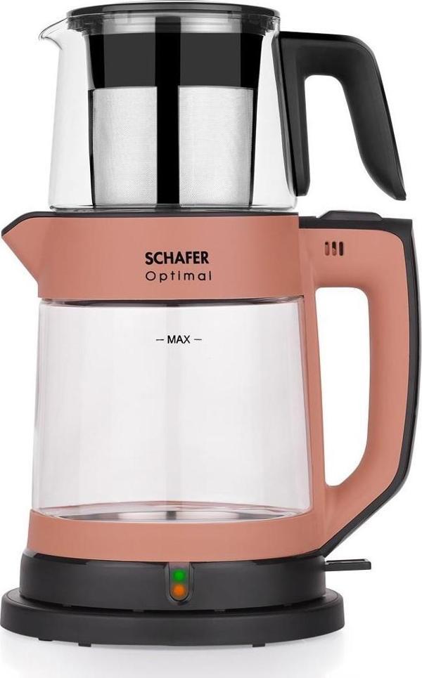 Schafer Cam Çay Makinesi Rosegold Renk - Image 1