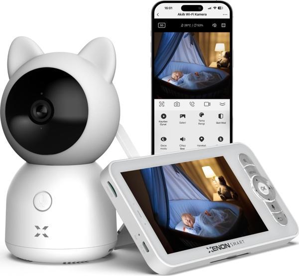 Xenon Smart Monitörlü Bebek Kamerası X7202 - Image 1