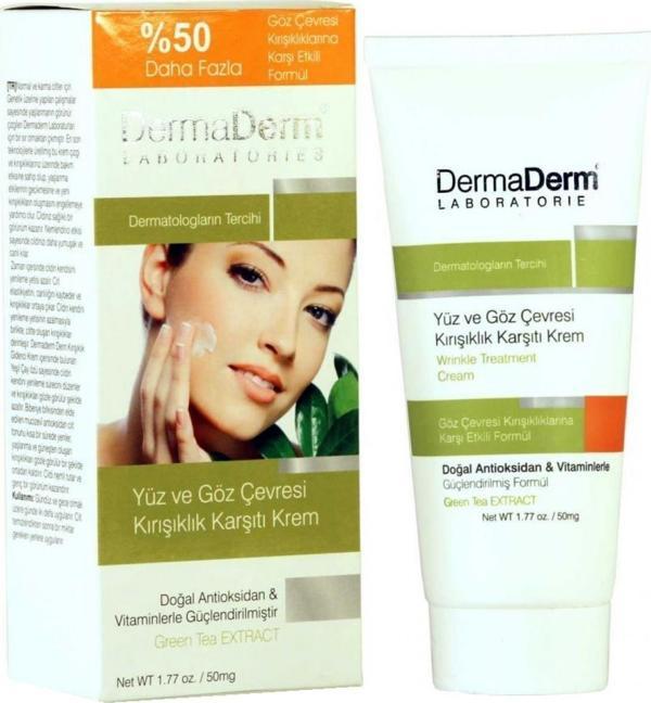 Dermaderm Yüz Ve Göz Çevresi Kırışıklık Karşıtı Krem - 100 gr - Image 1