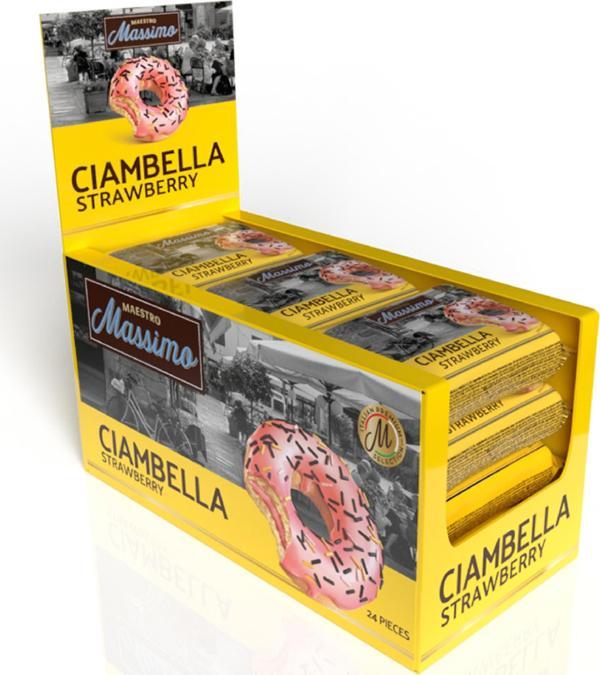 Ciambella Strawberry (Donut Çilekli) 45 Gr. 24 Adet (1 Kutu) - Image 1